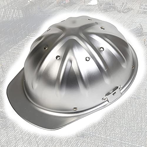 Casco de Seguridad Casco de aleación de Aluminio Casco de Alta Resistencia Casco de Trabajo Casco para Exteriores La Parte Superior es más Segura y eficaz