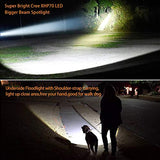 GEPROSMA Linternas de Mano Recargable Led Alta Potencia 8000 LM Potente Grande Batería 10000mAh de Larga Duración Impermeable, Luz Camping Brillante, Teléfono con Carga USB