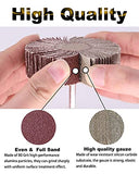 Lijadoras abrasivas Juego de 40  de rueda de 1/4 pulgadas, rocaris de óxido de aluminio de grano 80, rueda de lijado con forma de cono y 8 tamaños