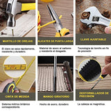 AI-PIKA Juego de Herramientas, Caja de herramientas 108 en 1, Juego de Herramientas Manuales Portátiles para el Hogar, Con caja de herramientas especial, Ddecuado para Uso Doméstico