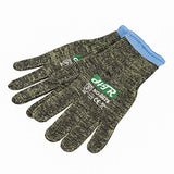 HTR Guantes de trabajo de seguridad resistentes a cortes y al calor con puntos de agarre en la palma, ignífugos, camuflaje, grandes, 1 par