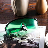 Comgrow Gafas de mejora láser verde, 2 paquetes – Gafas de seguridad de protección ocular para nivel láser verde, herramientas láser rotativas y multilínea – Gafas con patillas ajustables (caja protectora incluida)