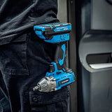 NEIKO 10880A Llave de impacto inalámbrica sin escobillas de 3/8 pulgadas, llave de impacto compacta de 20 voltios con batería de carga de iones de litio, incluye cargador rápido