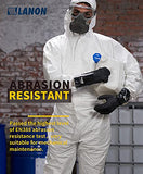Guantes resistentes a químicos de nitrilo, guantes de trabajo resistentes, antideslizantes, sin látex, reutilizables, CAT III, protección LANON
