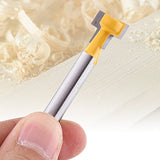2 brocas para fresadora de ranura en T de 1/4 pulgadas, cortadores de carpintería de 3/8 pulgadas y 1/2 pulgadas de diámetro para recortadoras eléctricas o máquinas de grabado
