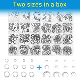 Mariyandh Juego surtido de 327 anillos de retención de clips electrónicos (1.2 mm a 10 mm) y anillos de retención externos con clips en C, kit surtido de anillos circulares de acero inoxidable 304 (M3-M14), 24 tamaños