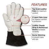 Guantes soldador Professional MIG Welding Gloves | Comfort & Heat Resistance | Large | K3806-L