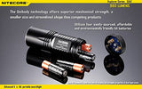 Nitecore EA41 960 Lumen CREE XM-L U2 LED dual switch compact flashlight/searchlight with Four rechargeable AA batteries, Charger & Four EdisonBright AA Alkaline batteries