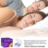 LaloLab - Tapones para los oídos para dormir | 1 par con contenedor | Cómodos tapones reutilizables para reducir el ruido para dormir y ronquidos, viajes, trabajo, hasta 28 dB NRR | Tamaño mediano