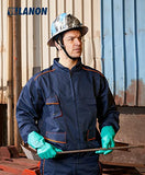 Casco seguridad  Aprobado por OSHA, diseño de patrón Azul, Casco ventilado de Seguridad FRP con suspensión de trinquete Ajustable de 4 Puntos, Clase C