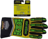 Seibertron HIGH-VIS SDXG2 Dexterity Super Grip Gel Oil & Gas Anti-Vibración Protección de Impacto Guantes CE EN388 4131 XXL