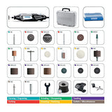 Dremel 4000 Mototool Con 2 Aditamentos y 30 Accesorios + Maletín + Dremel, Aditamento de Base para Fresar, 335-01