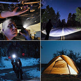 LE Linterna recargable D, LP3000 de alto lúmenes súper brillante, linterna táctica con zoom de 1000 lúmenes, impermeable, 5 modos de iluminación, linterna de mano pequeña para camping, emergencias (cable USB incluido)