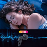 Tapones para los oídos para dormir con cancelación de ruido, tapones de silicona reutilizables con caja de almacenamiento para dormir, rango de tiro, trabajo, músicos, conciertos, ronquidos, estudio