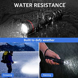 LE Linterna recargable D, LP3000 de alto lúmenes súper brillante, linterna táctica con zoom de 1000 lúmenes, impermeable, 5 modos de iluminación, linterna de mano pequeña para camping, emergencias (cable USB incluido)