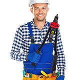 RZX Remachadora de 16 pulgadas, remachadora de mano con sistema de ajuste de tuercas, 12 mandriles M3, M4, M5, m6, m8, m10 M12, 10-24, 1/4-20, 5/16-18,3/8-16 ,1/2-13 + 115 unidades. Remaches Tuercas …