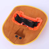 Capucha Soldador de cuero Máscara de soldadura Capucha Vaca Cómoda capucha de soldadura