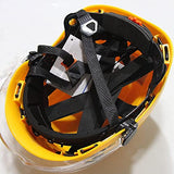Casco Protector al Aire Libre Ajustable con Gafas Casco de Seguridad Industrial para Escalada de Construcción/Yellow / 1 PCS