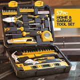 Hi-Spec 57 Piece Home & Garage Tool Kit Set. Full Set of Complete Repair & Maintenance Hand Tools for The Household, Office, Workplace & Workshop. All in a Storage Case