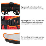 Cinturón de seguridad con soporte lumbar Arnés de medio cuerpo Anticaída para rescate Escalada Montañismo en cueva, Soporte de cintura Arnés de protección de trabajo aéreo Ajustable