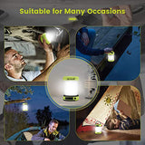 ThorFire CL01 - Linterna LED para Acampada, manivela, USB, Recargable, Plegable, Linterna de Emergencia, luz Nocturna, lámpara para Camping, Senderismo, Tienda de campaña, jardín, Patio