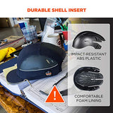 Gorra de Seguridad con iluminación de ala LED, Estilo Sombrero de béisbol, ala Corta, Skullerz 8960, Azul Marino