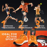 {Nuevo 2022} Plantillas de Calzado Deportivo para Hombre y Mujer - Ideal para deportes activos, Caminar, Correr, Entrenamiento, Senderismo, Hockey - Inserciones de extra absorción de impactos - Plantillas ortopédicas cómodas para zapatillas de deporte par