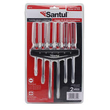 Santul 8712 Juego de 6 Desarmadores Mango PVC