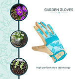 DIGZ Gardener - Guantes de trabajo y guantes de trabajo para mujer con pantalla táctil compatible con dedos