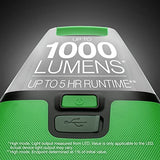 Energizer Linterna LED recargable, linterna de camping brillante, luz de emergencia resistente al agua con cable de carga micro USB, paquete de 1, verde brillante