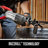 SKIL Sierra de sable SAW SPT44A-00 de 13 amperios con tecnología Buzzkill, color rojo