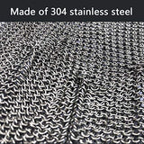 PRICEXES Guantes Anticortes Guantes Anti-Corte Single 304 Acero Inoxidable de Acero Inoxidable, Anti-Corte de Alta Resistencia, Mano de Ajuste, Transpirable, Plateado Gris, tamaño M