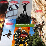 AOKWIT Arnés de escalada, cinturón de seguridad para escalada, arnés de seguridad para proteger la cintura, arnés de seguridad de la mitad del cuerpo más amplio para rescate de incendios, escalada, rappel trepado