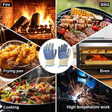 1 par de guantes de silicona para barbacoagos, parrilla de Camping para el hogar, suministros de manoplas para horno y barbacoa