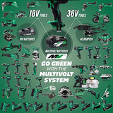 Metabo HPT WH18DBDL2 18V Cordless Brushless Triple Hammer Impact Driver Kit, Two Compact 3.0Ah Lithium Ion Batteries, Powerful 1,832 in/lbs Torque, Variable Speed Trigger, IP56 Compliant, LED Light