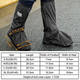 Protector de Zapatos ,Impermeable Cubiertas de Zapatos Lluvia nieve cubrebotas para hombre o mujer - Exteriores bicicleta motocicleta cubrebotas - Viaje Reusable con cierre cubre zapatos lluvia traje/equipo (1 par)(XL)