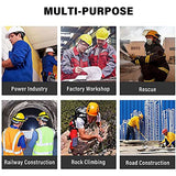 Casco de Seguridad Industrial Anti-Impacto Casco Protector al Aire Libre Ajustable para Escalada de Construcción/Red/Polished