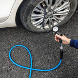 YOTOO Kit de accesorios para compresor de aire resistente de 18 piezas, kit de herramientas de aire NPT de 1/4 pulgadas con medidor de inflado de neumáticos de 100 PSI, pistola de soplado de aire resistente y accesorios de manguera de aire