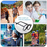 NEWKIBOU 8 Pares Protectores Antideslizantes Laterales de Gafas de Ojo,Seguridad Protector Flexible Transparente Se Adapta a Anteojos Medianos Pequeños Agregue Más Protección a Gafas de Seguridad