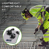 Orejeras montadas en casco, protección auditiva acoplable, orejeras de seguridad profesional, para construcción o fabricación, protección contra el ruido NRR de 27 dB (3022HM negro)